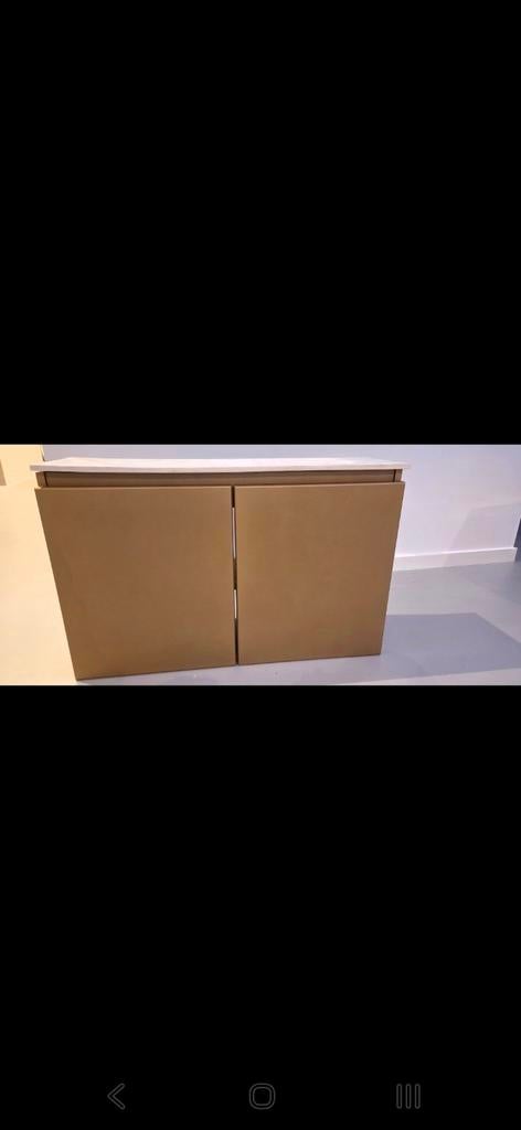 Mondiaz Dlux Ture Oro met Eden wastafel Ostra 80cm - Nieuw, Huis en Inrichting, Badkamer | Badkamermeubels, Nieuw, Minder dan 100 cm