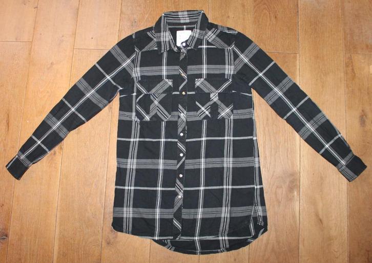 Flanel blouse van Anti Blue maat XS, Kleding | Dames, Blouses en Tunieken, Gedragen, Maat 34 (XS) of kleiner, Zwart, Ophalen of Verzenden