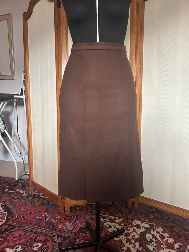 Bruine kokerrok maat 38, Kleding | Dames, Rokken, Zo goed als nieuw, Maat 38/40 (M), Bruin, Knielengte, Ophalen of Verzenden