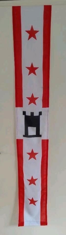 Vlag Wimpel provincie Drenthe 25 cm x 175 cm, Diversen, Vlaggen en Wimpels, Zo goed als nieuw, Ophalen of Verzenden