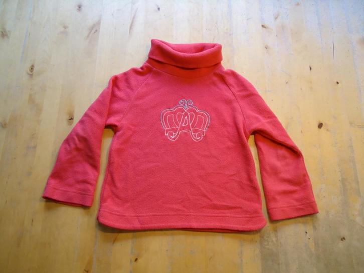 Leuke roze trui met kroontje 4-5 jaar maat 110 (K73), Kinderen en Baby's, Kinderkleding | Maat 110, Zo goed als nieuw, Meisje
