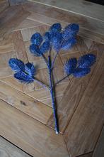 35 nieuwe kunsttakken blauw glitters pauwenveer kunstbloem, Ophalen of Verzenden, Nieuw, Binnen