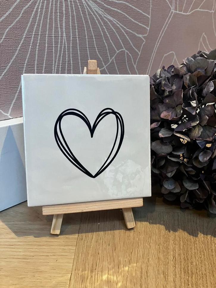 Tegeltje 11x11 met spreuk of afbeelding, Huis en Inrichting, Woonaccessoires | Wanddecoraties, Nieuw, Ophalen of Verzenden