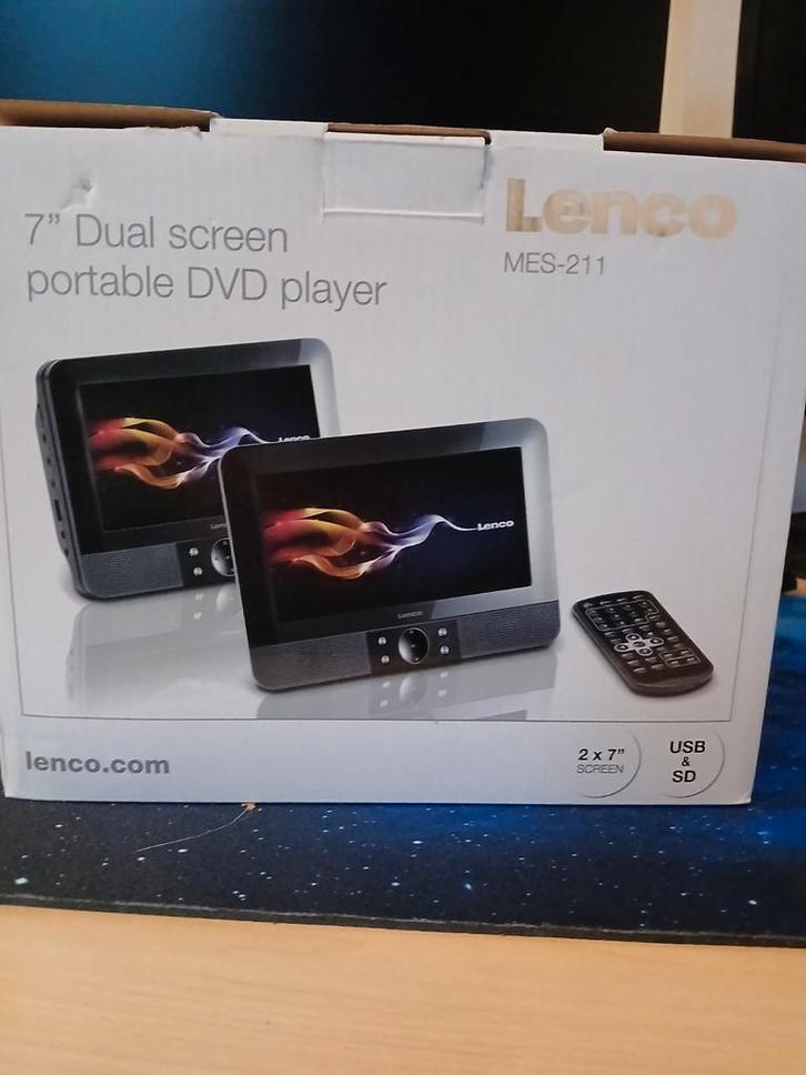 Lenco MES-211 Zwart (Auto dvd speler) +2 DVDS, Audio, Tv en Foto, Dvd-spelers, Overige merken, Ophalen of Verzenden
