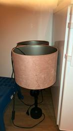Twee staande Lampen hoogte totaal 58 cm, Ophalen, Zo goed als nieuw, Rond, 50 cm of meer