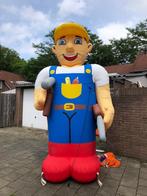 Abraham klussende man / bouwvakker pop opblaasfiguur te huur, Ophalen, Zo goed als nieuw, Abraham of Sarah