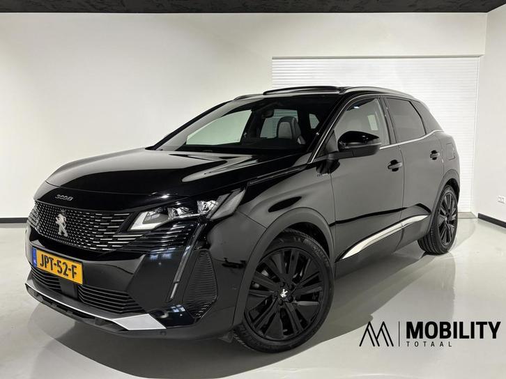 Peugeot 3008 1.6 PHEV HYbrid 225 GT|Black Pack|PANO Dak|Mass, Auto's, Peugeot, Bedrijf, Te koop, 360° camera, ABS, Achteruitrijcamera