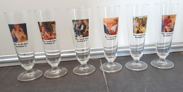 6 Heineken glazenset met echtheid certificaat, Verzamelen, Merken en Reclamevoorwerpen, Nieuw, Ophalen