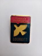 lourdes duif badge/broche, Ophalen of Verzenden, Zo goed als nieuw, Stad of Land, Speldje of Pin