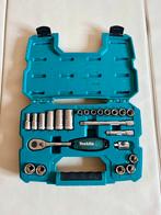 Makita dopsleutelset 3/8 metrisch 23-delig in koffer, Ophalen of Verzenden, Gebruikt