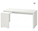 €40 Ikea bureau Malm met gratis bureaustoel Renberget, Ophalen of Verzenden, Zo goed als nieuw
