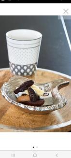 Riviera Maison zilverkleurig schaal in de vorm van een blad, Overige materialen, Schaal, Nieuw, Ophalen of Verzenden