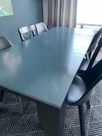 Eettafel en 6stoelen, Ophalen, 200 cm of meer, Zo goed als nieuw, Vijf personen of meer