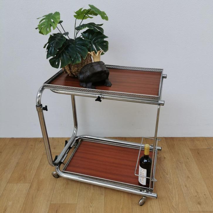 Vintage barcart drankenkar butlerwagen Serveerwagen 1, Huis en Inrichting, Woonaccessoires | Dienbladen, Gebruikt, Ophalen of Verzenden