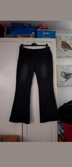 Leuke zwarte stonewashed spijkerbroek Shein flared maat 44, Shein, Ophalen of Verzenden, Gedragen, Zwart