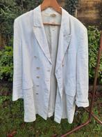 Pauw jasje van wit linnen maat 4, Ophalen of Verzenden, Zo goed als nieuw, Maat 38/40 (M), Wit