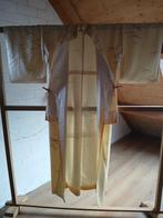 Traditionele Japanse Kimono cream yellow, Antiek en Kunst, Ophalen of Verzenden
