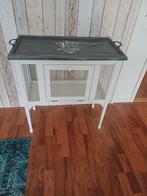 Thee/drank kastje krijtwit, Huis en Inrichting, Tafels | Sidetables, Ophalen, 25 tot 50 cm, Rechthoekig, 50 tot 100 cm