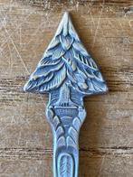 Vintage theelepeltje spar kerstboom kerstmis kerst boom, Antiek en Kunst, Antiek | Bestek, Ophalen of Verzenden
