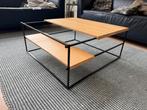 Salontafel - hout & metaal, Ophalen, Gebruikt, Vierkant, Modern