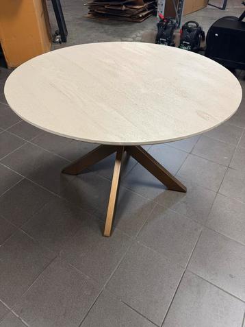 Ronde Design Eettafel kleur witzand - 110cm beschikbaar voor biedingen