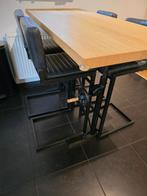 Bartafel keuken. In hoogte verstelbaar onderstel!, Huis en Inrichting, Barren, Ophalen, Gebruikt, Inclusief barstoelen