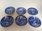 Set van 6 Wedgwood Tunstall blue petit four bordjes, Ophalen, Zo goed als nieuw, Bord(en), Wedgwood