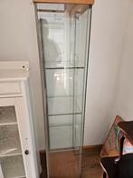 Mooie vitrinekast met glazen planken., Ophalen, Minder dan 50 cm, Zo goed als nieuw, 150 tot 200 cm