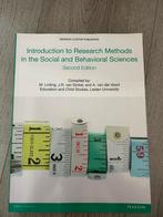 Introduction to research methods in the social and behavio.., Boeken, Studieboeken en Cursussen, Ophalen of Verzenden, Beta, Zo goed als nieuw
