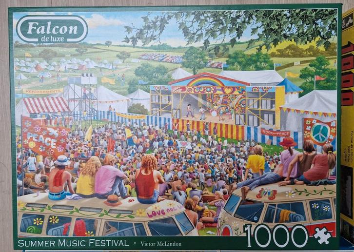4 Legpuzzels 1000 Stukjes - Leuke Afbeeldingen!, Hobby en Vrije tijd, Denksport en Puzzels, Gebruikt, Legpuzzel, 500 t/m 1500 stukjes