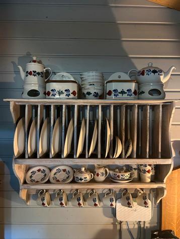 Boerenbont Servies met Wandrek - In uitstekende staat! beschikbaar voor biedingen
