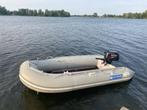 Rubberboot inclusief motor, Watersport en Boten, Rubberboten, Gebruikt, Hout, Benzine, Minder dan 70 pk