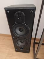 2 zwarte Speakers, Audio, Tv en Foto, Luidsprekers, Ophalen, Gebruikt, Front, Rear of Stereo speakers, Overige merken