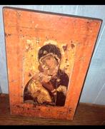 Icoon Onze Lieve Vrouwe met haar zoon, Antiek en Kunst, Antiek | Religie, Ophalen of Verzenden