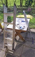 zoldertrap / vlizotrap 3-delige aluminium ladder, Doe-het-zelf en Verbouw, Ladders en Trappen, Ophalen, Gebruikt, Ladder, Opvouwbaar of Inschuifbaar