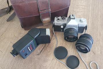 Practica MTL3 cameraset met flitser, tas en 2 lenzen beschikbaar voor biedingen