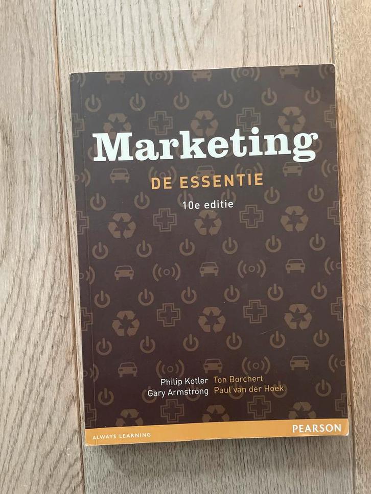 Marketing de Essentie - 10e editie, Boeken, Economie, Management en Marketing, Zo goed als nieuw, Economie en Marketing, Ophalen of Verzenden