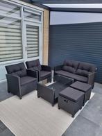 Moderne loungeset – als nieuw!, Tuin en Terras, Rotan, 6 zitplaatsen, Ophalen of Verzenden, Zo goed als nieuw