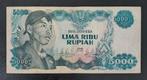 Indonesië 5000 Rupiah 1968 - Generaal Sudirman, Ophalen of Verzenden, Zuidoost-Azië, Los biljet