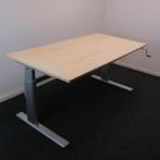 Slinger Zit-Zit Bureau Actiforce 160x80 cm H60-96 Ahorn BR33, Ophalen of Verzenden, In hoogte verstelbaar, Gebruikt, Bureau