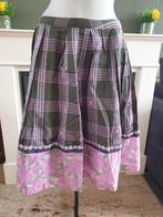 Noa Noa lieflijk groen oud roze rokje rok S 36 gratis verz., Zo goed als nieuw, Knielengte, Maat 36 (S), Groen
