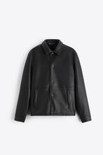 Nieuwe Zara leren jas – Heren - maat S, Ophalen, Nieuw, Zwart