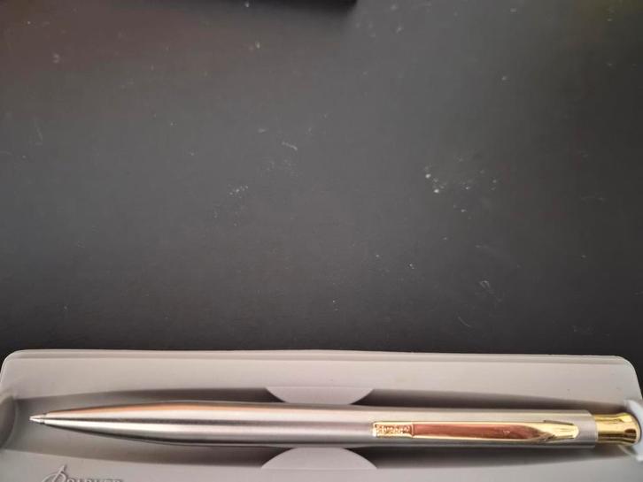 AFGEPRIJSD! Pen - Geborsteld Staal, Diversen, Schrijfwaren, Gebruikt, Ophalen of Verzenden