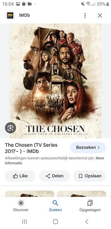 GEVRAAGD The Chosen serie DVD NL ondertiteld 