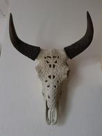 Design tribal stierenschedel wandskulptur, Ophalen of Verzenden, Zo goed als nieuw