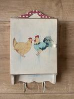 Clayre & eef sleutelkastje met kip haan afbeelding, Huis en Inrichting, Kasten | Overige, Ophalen of Verzenden, Gebruikt