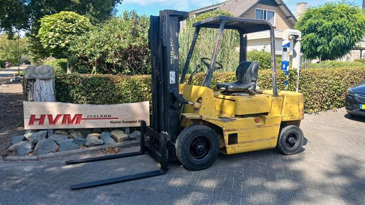 Hyster - 2500kg - Diesel - 3delig-Freelift- 3e functie, Zakelijke goederen, Machines en Bouw | Heftrucks en Intern transport, Heftruck