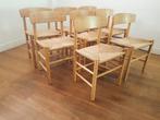 Vintage Deense J39 stoelen van Børge Mogensen, Ophalen, Gebruikt, Bruin, Hout