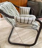 Vintage 70s buisframe designer stoel, Huis en Inrichting, Fauteuils, Ophalen, Gebruikt, Metaal, 70s