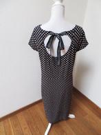 V55 JUFFROUW JANSEN jurk blauw beige (voor foto2) M 38/40, Kleding | Dames, Maat 38/40 (M), Blauw, Nieuw, Ophalen of Verzenden